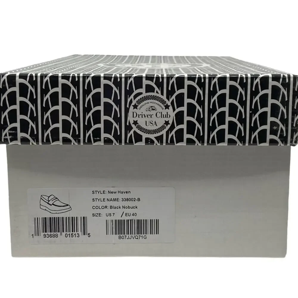 Drivers Club USA New Haven Black Nobuck Loafer NIB